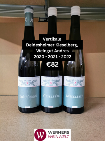 Vertikale Deidesheimer Kieselberg, Weingut Andres